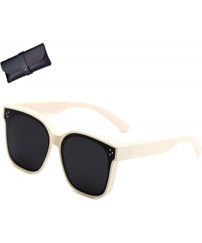 Maysprings Sunglasses Over Glasses, Maysprings Fit over Sunglasses, May Springs Snap Sunglasses Pearl White Classic $9.85 Square