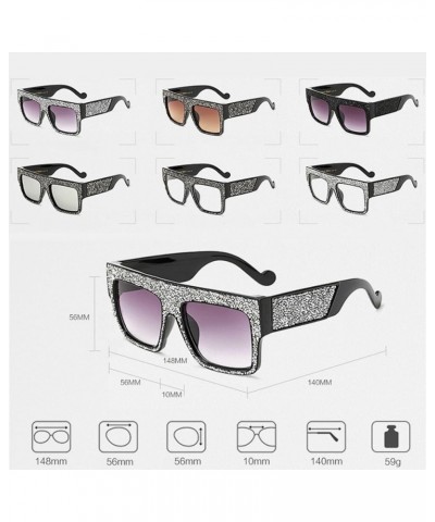 Womens Fashion Trendy Oversized Sunglasses Metal Hollow Cut Out Grey Transparent $10.86 Oval