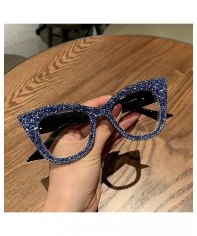 Fashion Oversize Bling Rhinestone Cat Eye Sunglasses For Women Vintage Diamond Butterfly Sun Glasses Female Elegant Shades Bl...