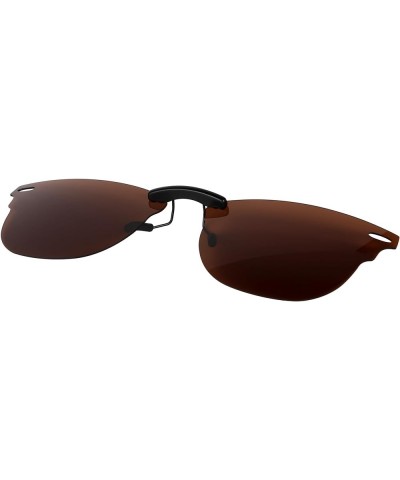 Polarized CLIP-ON Sunglasses for Ray-Ban Clubmaster RB5154 (RX5154) 51-21-145 Brown $17.01 Designer