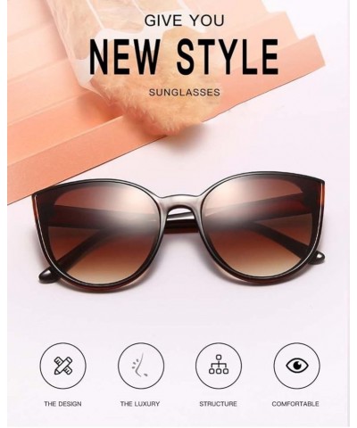 Fashion Big Frame Oval Uv400 Men and Women Sunglasses Outdoor Vacation Sunshade Decorative Glasses (Color : E, Size : Medium)...