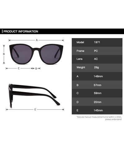 Fashion Big Frame Oval Uv400 Men and Women Sunglasses Outdoor Vacation Sunshade Decorative Glasses (Color : E, Size : Medium)...