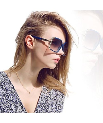 Women's Square Sunglasses Uv400 Protection Sunglasses,Blue $9.87 Square