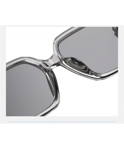 Fashionable Large Frame Women's Sunglasses HD Outdoor Holiday Decorative Commuter Trend UV400 Sunglasses Gift A $17.00 Designer