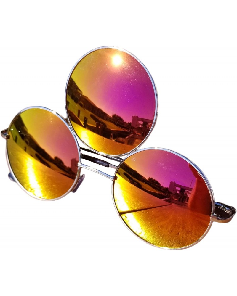 Third Eye Sunglasses Reflective Mirrored Dark Red Lens $10.02 Round