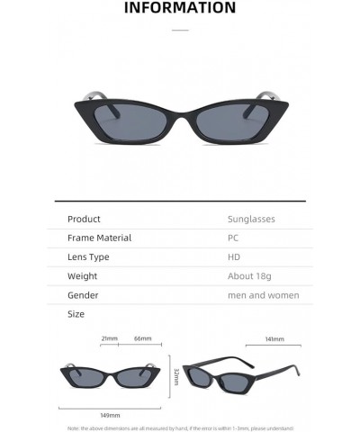 Small Frame Polygonal Sunglasses for Men and Women (Color : E, Size : Medium) Medium E $19.56 Designer