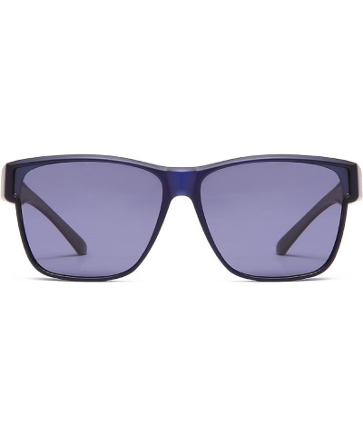 Wrap Around Polarized Sunglasses - Women Men Oversized Lightweight Wear Over Prescription Glasses Blue Grey $6.20 Square