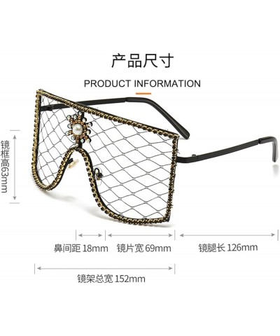 Women's Party Prom Fashion Decorative Sunglasses (Color : B, Size : 1) 1 C $19.12 Designer