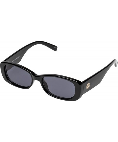 Unisex Adult's UNREAL! Sunglasses Shiny Black Smoke Mono $38.07 Rectangular