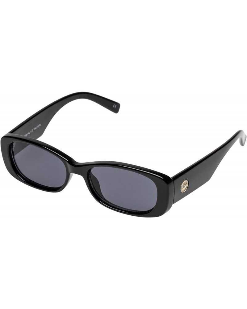 Unisex Adult's UNREAL! Sunglasses Shiny Black Smoke Mono $38.07 Rectangular