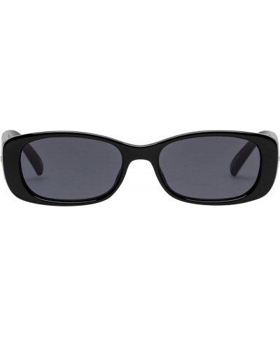 Unisex Adult's UNREAL! Sunglasses Shiny Black Smoke Mono $38.07 Rectangular