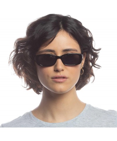 Unisex Adult's UNREAL! Sunglasses Shiny Black Smoke Mono $38.07 Rectangular