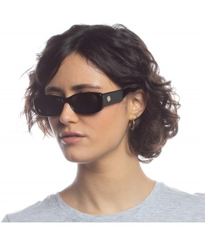 Unisex Adult's UNREAL! Sunglasses Shiny Black Smoke Mono $38.07 Rectangular