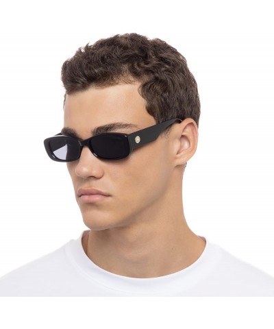 Unisex Adult's UNREAL! Sunglasses Shiny Black Smoke Mono $38.07 Rectangular